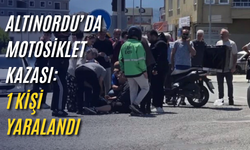 Altınordu’da motosiklet kazası: 1 kişi yaralandı