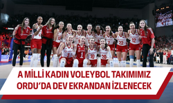 A Milli Kadın Voleybol Takımımız, Ordu’da dev ekrandan izlenecek