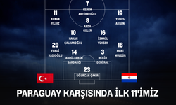 Paraguay karşısında ilk 11'imiz