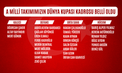 A Milli Takımımızın Dünya Kupası kadrosu belli oldu