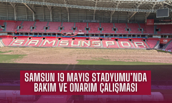 Samsun 19 Mayıs Stadyumu’nda bakım ve onarım çalışması