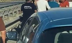 Büyükçekmece'de tekme tokat yol kavgası