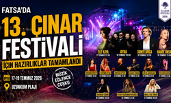Fatsa'da 13. Çınar Festivali için hazırlıklar tamamlandı