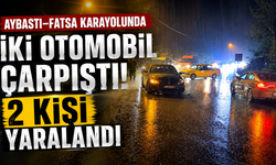 Aybastı–Fatsa karayolunda iki otomobil çarpıştı: 2 kişi yaralandı