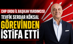 CHP Ordu İl Başkan Yardımcısı Tevfik Serdar Köksal görevinden istifa etti