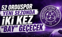 52 Orduspor yeni sezonda iki kez "bay" geçecek