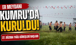 Er meydanı Kumru'da kuruldu: 27. Düzoba Yağlı Güreşleri başladı