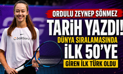 Ordulu Zeynep Sönmez tarih yazdı! Dünya sıralamasında ilk 50'ye giren ilk Türk oldu