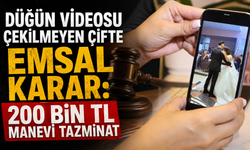 Düğün videosu çekilmeyen çifte emsal karar: 200 bin TL manevi tazminat