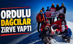 Ordulu dağcılar zirve yaptı
