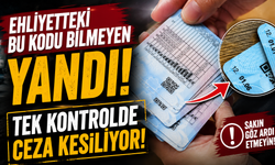 Ehliyetteki bu kodu bilmeyen yandı: Tek kontrolde ceza kesiliyor