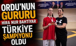 Ordu'nun gururu Hira Nur Bahtiyar Türkiye şampiyonu oldu