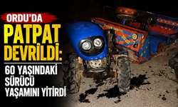 Ordu’da patpat devrildi: 60 yaşındaki sürücü yaşamını yitirdi