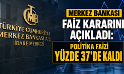 Merkez Bankası faiz kararını açıkladı: Politika faizi yüzde 37'de kaldı