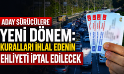 Aday sürücülere yeni dönem: Kuralları ihlal edenin ehliyeti iptal edilecek