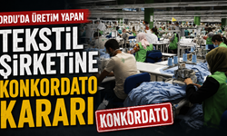 Ordu'da üretim yapan tekstil şirketine konkordato kararı