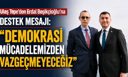 Ulaş Tepe'den Erdal Beşikçioğlu'na destek mesajı: "Demokrasi mücadelemizden vazgeçmeyeceğiz"