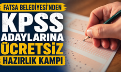 Fatsa Belediyesi'nden KPSS adaylarına ücretsiz hazırlık kampı