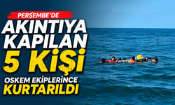 Perşembe'de akıntıya kapılan 5 kişi OSKEM ekiplerince kurtarıldı