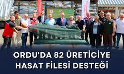 Ordu'da 82 üreticiye hasat filesi desteği