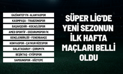 Süper Lig'de yeni sezonun ilk hafta maçları belli oldu