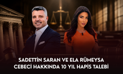 Sadettin Saran ve Ela Rümeysa Cebeci hakkında 10 yıl hapis talebi