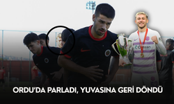Ordu'da parladı, yuvasına geri döndü