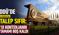 ODÜ’de o bölüme talep sıfır: 10 kontenjanın tamamı boş kaldı