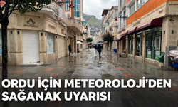 Ordu için Meteoroloji'den sağanak uyarısı