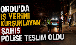 Ordu'da iş yerini kurşunlayan şahıs polise teslim oldu
