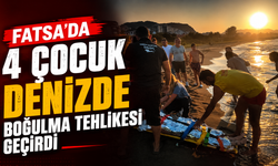 Fatsa’da 4 çocuk denizde boğulma tehlikesi geçirdi