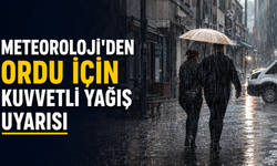 Meteoroloji'den Ordu için kuvvetli yağış uyarısı