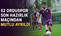 52 Orduspor son hazırlık maçından mutlu ayrıldı