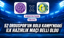 52 Orduspor’un Bolu Kampı’ndaki ilk hazırlık maçı belli oldu