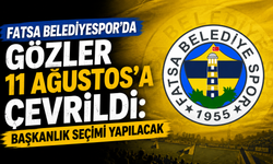 Fatsa Belediyespor'da gözler 11 Ağustos'a çevrildi: Başkanlık seçimi yapılacak