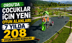 Ordu'da çocuklar için yeni oyun alanları: 7 yılda 208 oyun grubu kuruldu