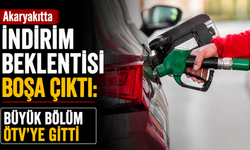 Akaryakıtta indirim beklentisi boşa çıktı: Büyük bölüm ÖTV'ye gitti