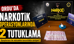 Ordu'da narkotik operasyonlarında 2 tutuklama