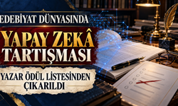 EDEBİYAT DÜNYASINDA YAPAY ZEKA TARTIŞMASI: YAZAR ÖDÜL LİSTESİNDEN ÇIKARILDI