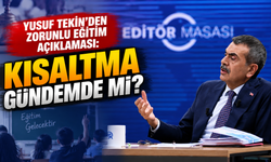 Yusuf Tekin'den zorunlu eğitim açıklaması: Kısaltma gündemde mi?