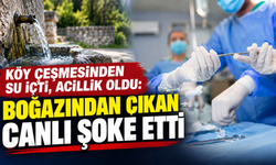Köy çeşmesinden su içti, acillik oldu: Boğazından çıkan canlı şoke etti