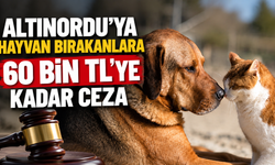 Altınordu’ya hayvan bırakanlara 60 bin TL’ye kadar ceza