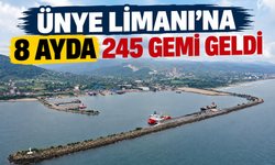 Ünye Limanı'na 8 ayda 245 gemi geldi