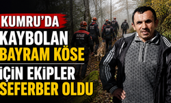 Kumru’da kaybolan Bayram Köse için ekipler seferber oldu