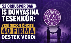 52 Orduspor’dan iş dünyasına teşekkür: Yeni sezon öncesi 40 firma destek verdi