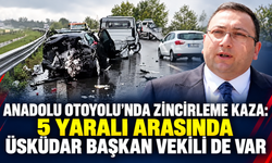 Anadolu Otoyolu’nda zincirleme kaza: 5 yaralı arasında Üsküdar Başkan Vekili de var