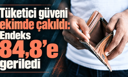 Tüketici güveni ekimde çakıldı: Endeks 84,8'e geriledi