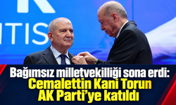 Bağımsız milletvekilliği sona erdi: Cemalettin Kani Torun AK Parti’ye katıldı.