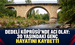 Dedeli Köprüsü'nde acı olay: 30 yaşındaki genç hayatını kaybetti