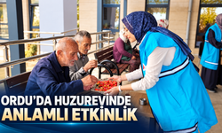 Ordu da huzurevinde anlamlı etkinlik